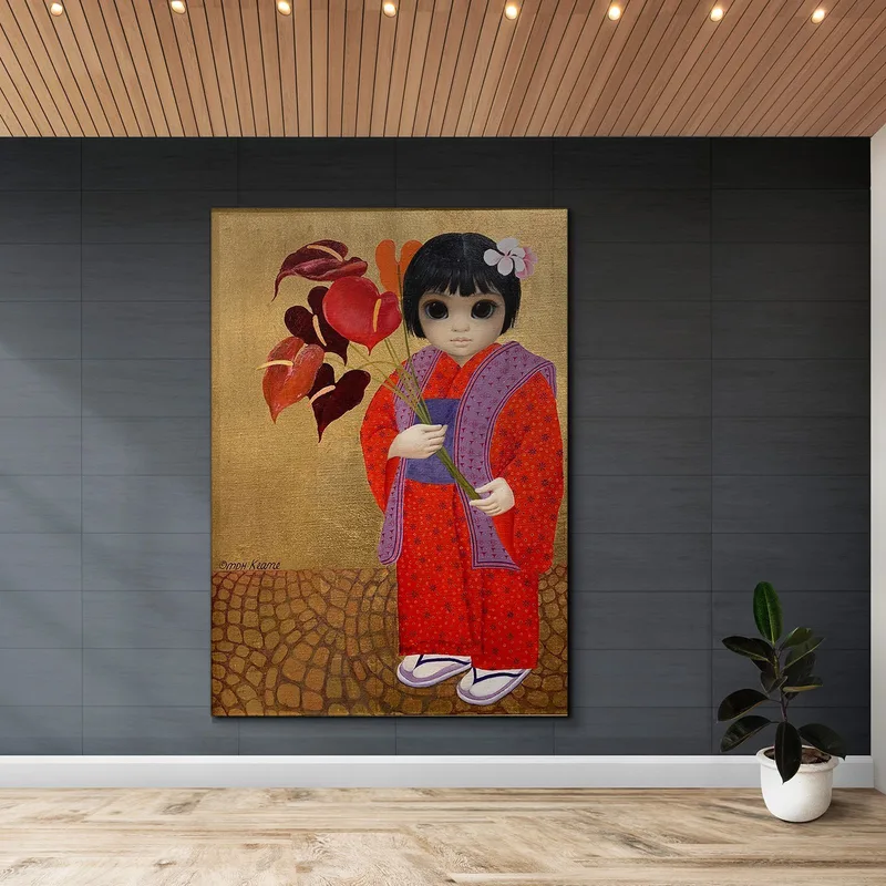 Chica Con Flores De Flamenco Margaret Keane
