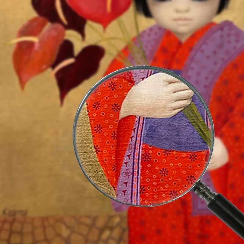 Chica Con Flores De Flamenco Margaret Keane