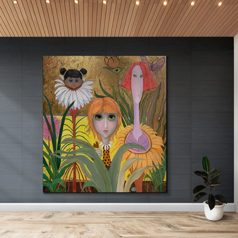 Esto Es Lo Que Hay En Un Campo De Mostaza Amarilla Margaret Keane