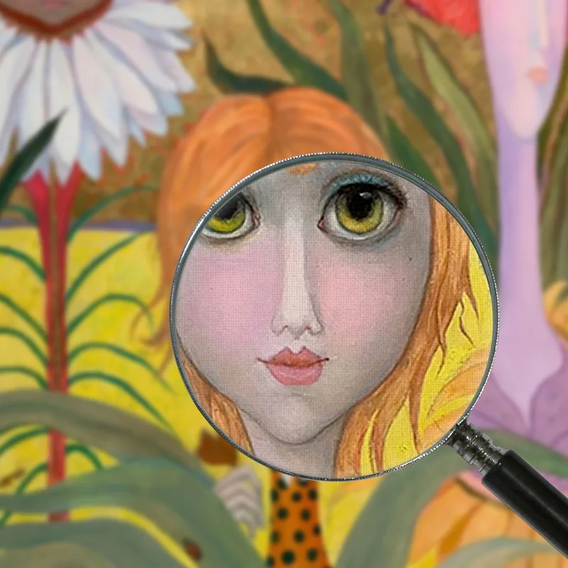 Esto Es Lo Que Hay En Un Campo De Mostaza Amarilla Margaret Keane