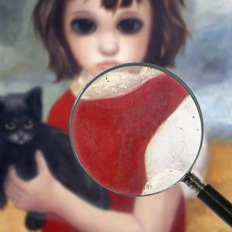 Con El Gato Negro Margaret Keane