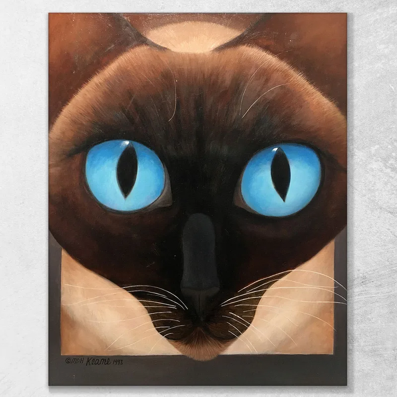 Gato Siamés Margaret Keane