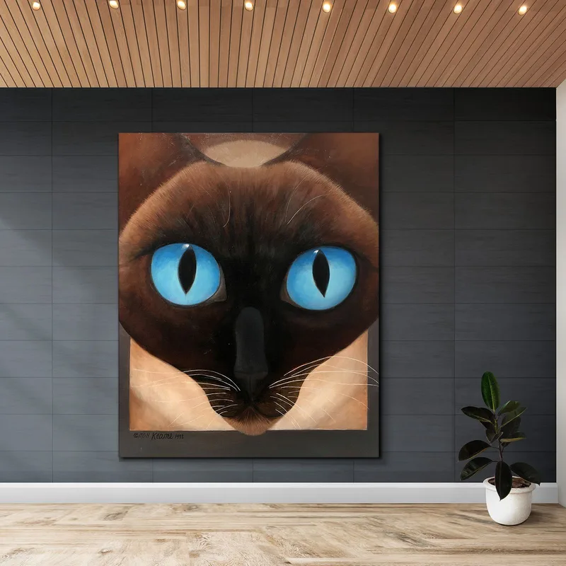 Gato Siamés Margaret Keane