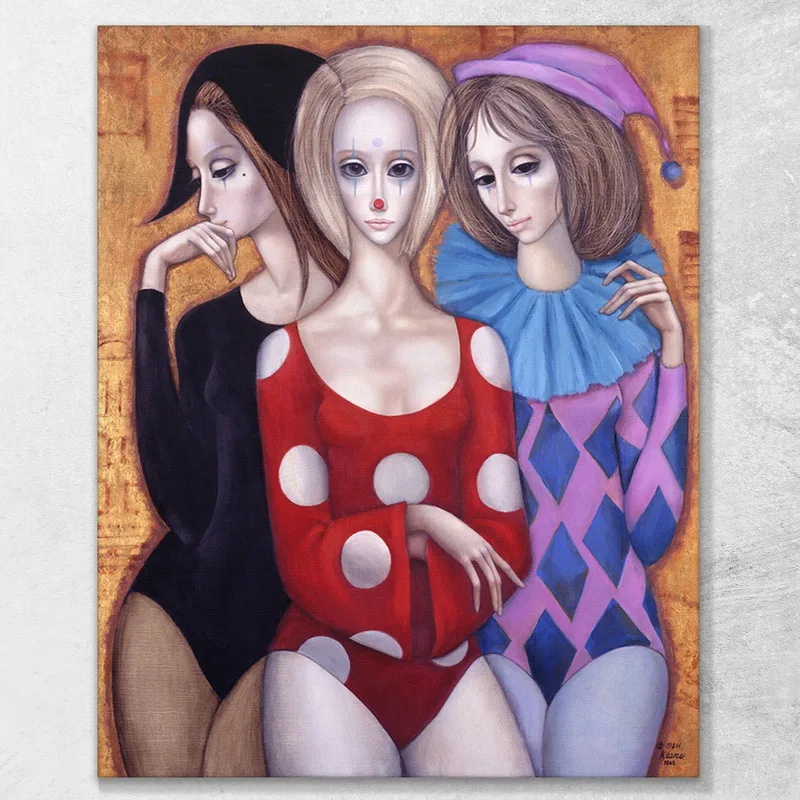 Los Tres Arlequines Margaret Keane