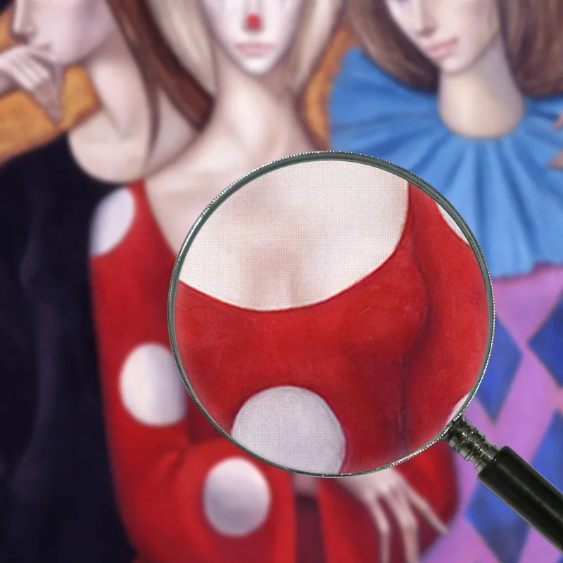 Los Tres Arlequines Margaret Keane