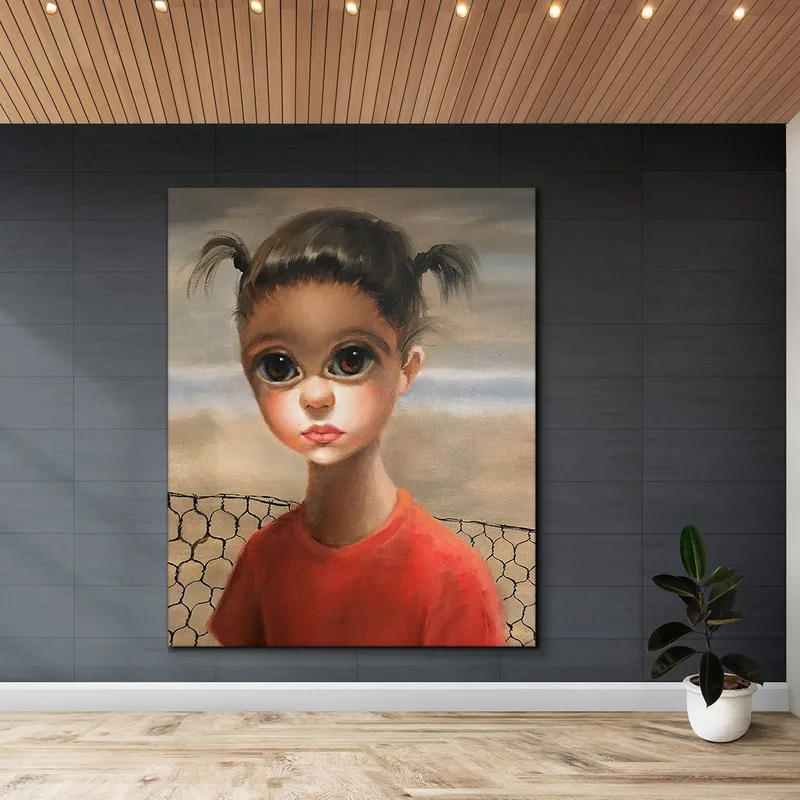 Ojos Grandes Con Coletas Sin Título Margaret Keane