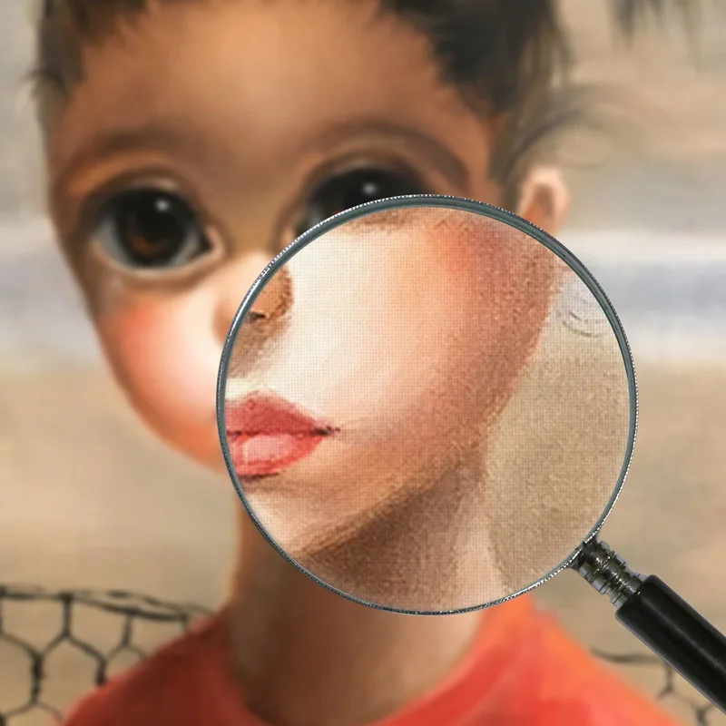 Ojos Grandes Con Coletas Sin Título Margaret Keane