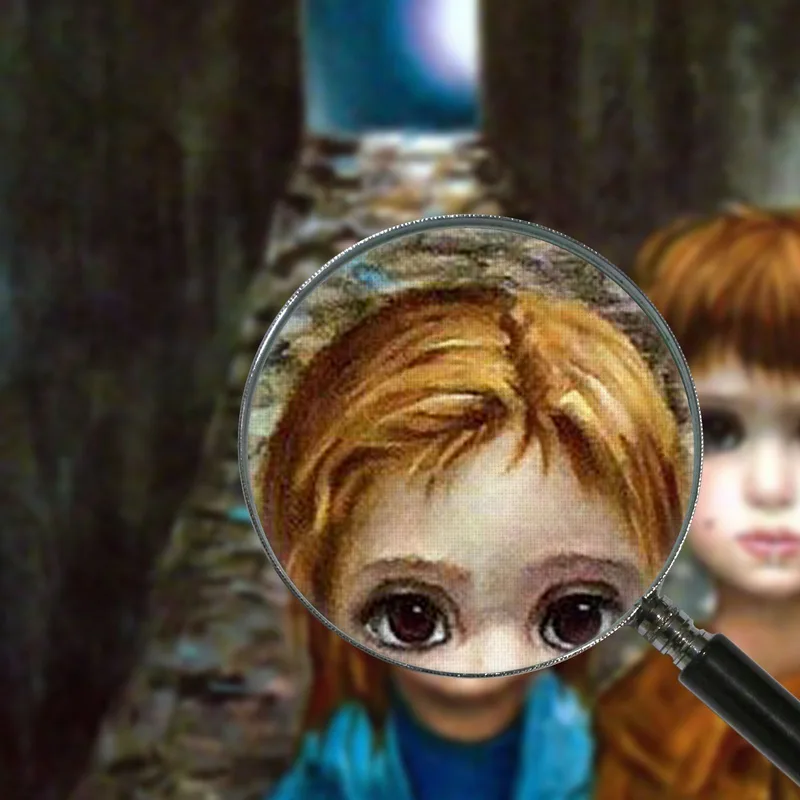 Walter Keane Dos Niños Con Perro Blanco Margaret Keane