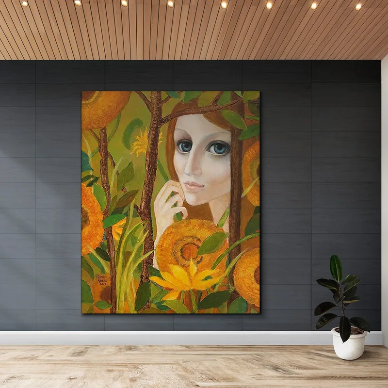 Mujer Entre Girasoles Margaret Keane