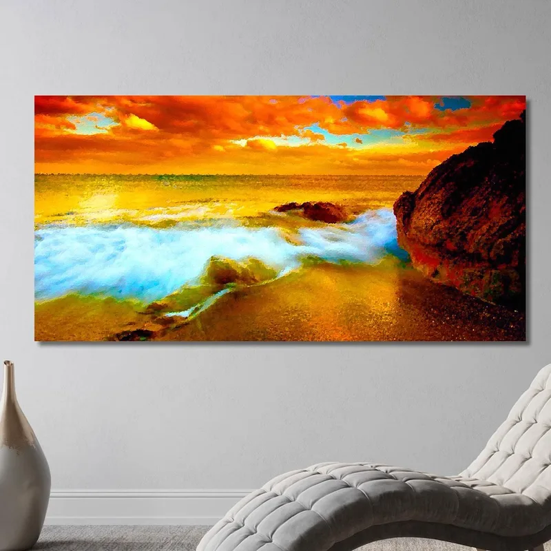 Peinture Abstraite Aperçu De La Mer