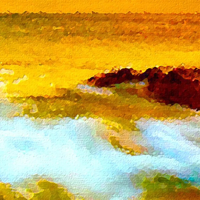 Peinture Abstraite Aperçu De La Mer