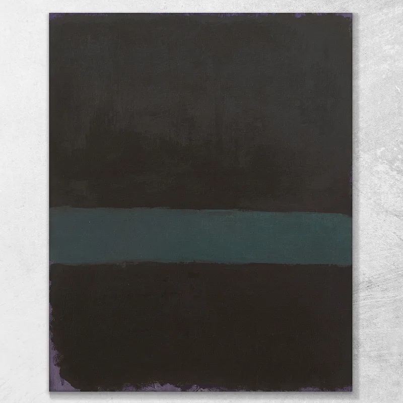 Untitled Black And Dark Green Mark Rothko