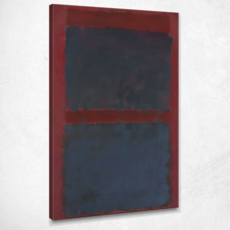 Senza Titolo - Nero Su Marrone Mark Rothko quadro stampa su tela