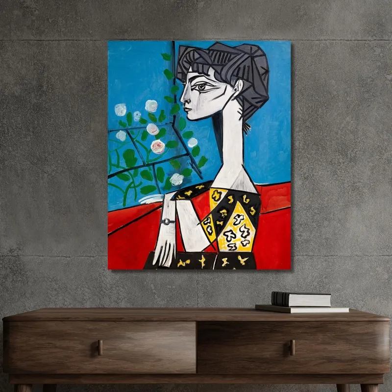Jacqueline Con Fiori 1954 Pablo Picasso