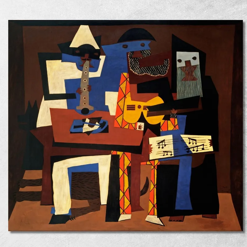 Three Musicians Pablo Picasso canvas print