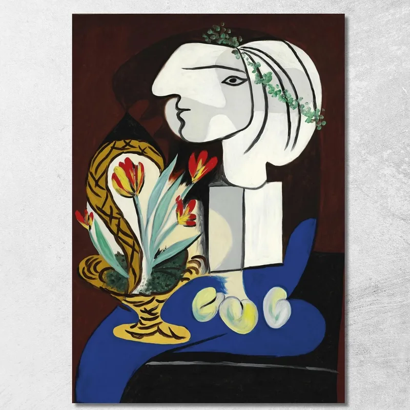 Still Life With Tulips Pablo Picasso canvas print