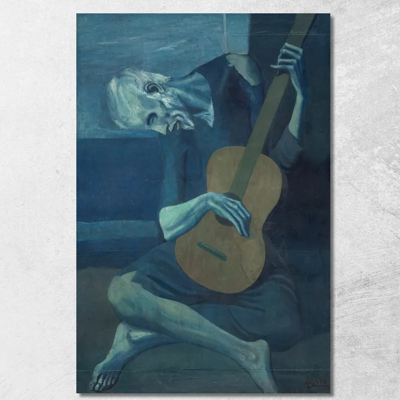 Old Guitarist Chicago Pablo Picasso canvas print