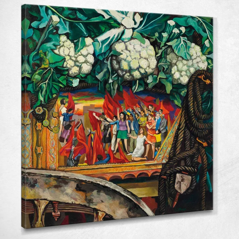 Carretto Con Cavoli Renato Guttuso quadro stampa su tela