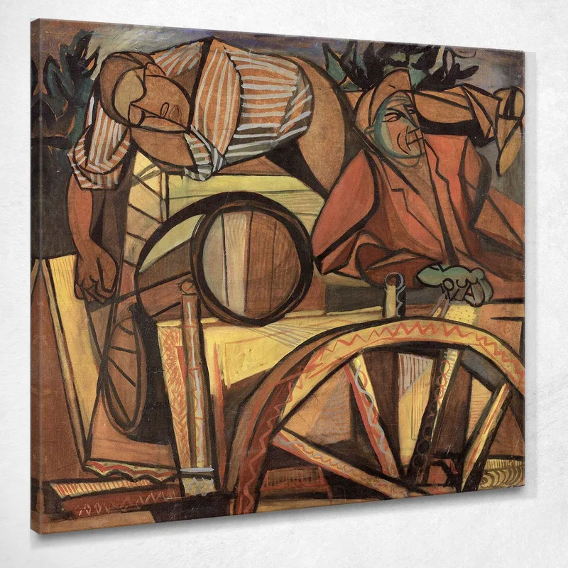 Due Carrettieri Di Notte Renato Guttuso quadro stampa su tela