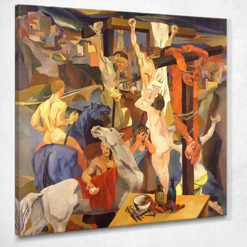 Crocifissione Renato Guttuso quadro stampa su tela