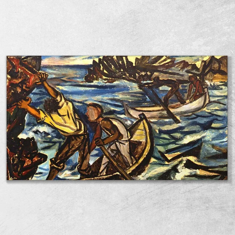 Barcos En La Tormenta Renato Guttuso