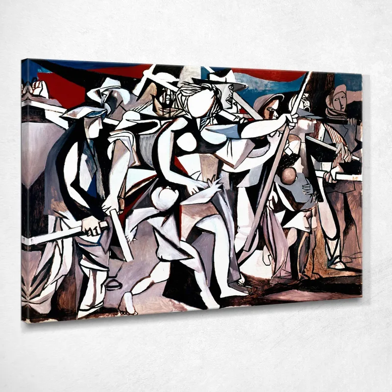 Marsigliese Contadina Renato Guttuso quadro stampa su tela