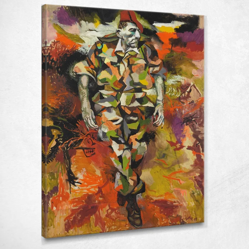 Ritratto Di Massu, Danza Della Morte Nel Deserto Renato Guttuso quadro stampa su tela