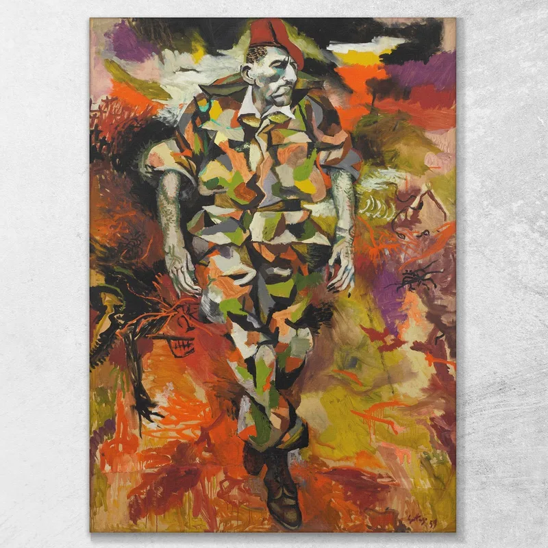 Retrato De Massu Danza De La Muerte En El Desierto Renato Guttuso
