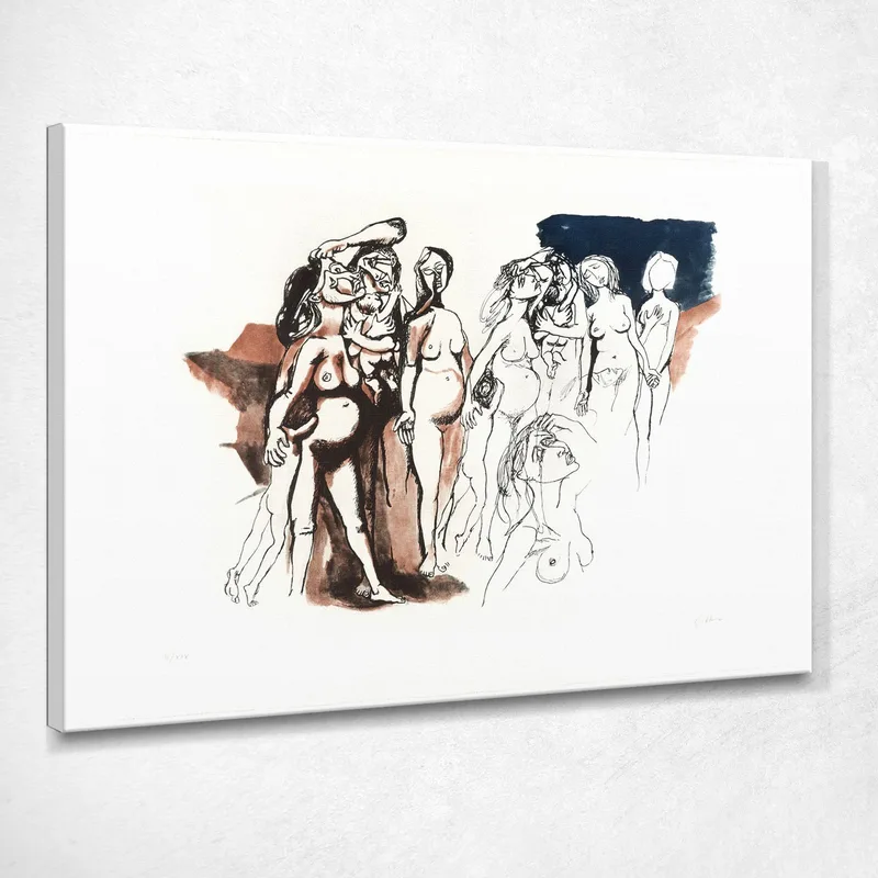 Tributo A Pizasso Renato Guttuso quadro stampa su tela