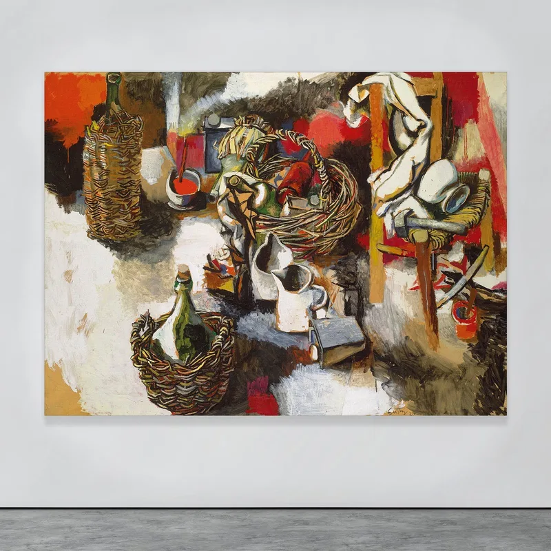 Interior Con Accesorios De Estudio Renato Guttuso