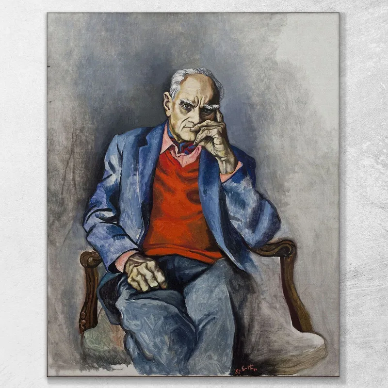 Ritratto Di Moravia Renato Guttuso