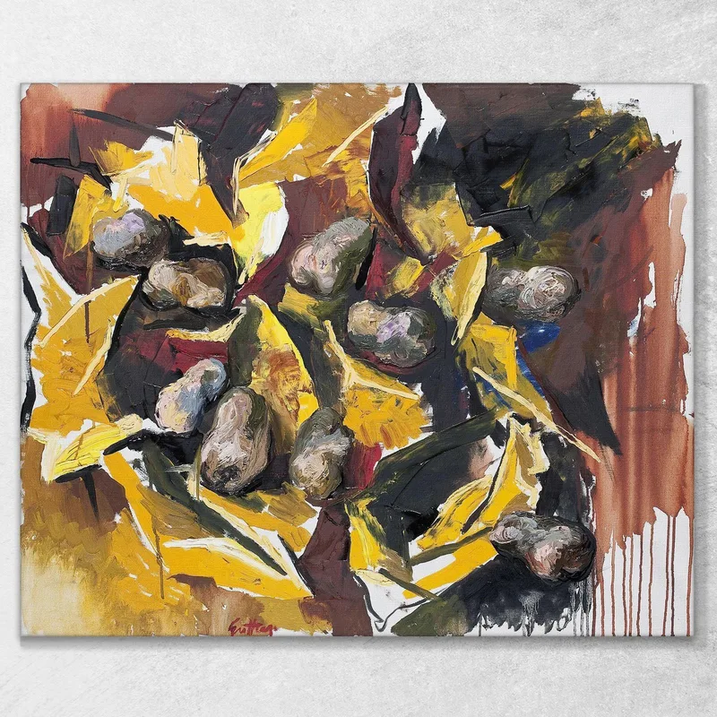 Patate Su Carta Gialla Renato Guttuso