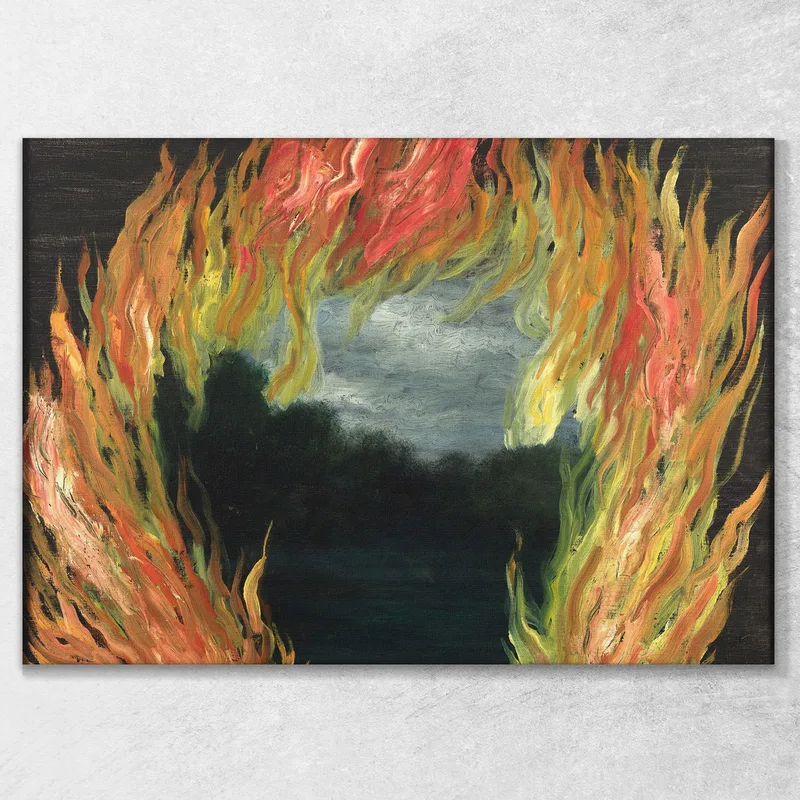 Die Landschaft In Flammen  René Magritte