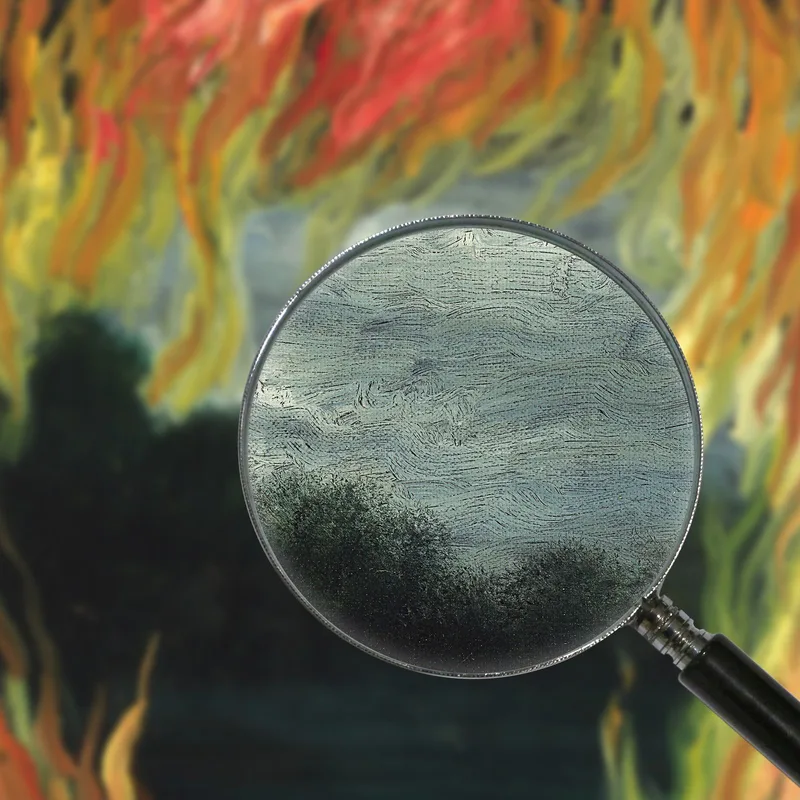 Die Landschaft In Flammen  René Magritte