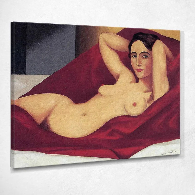 Nudo Sdraiato René Magritte quadro stampa su tela