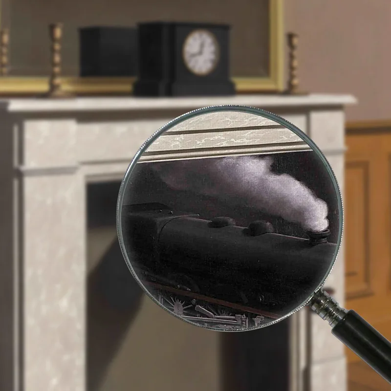El Tiempo Perforado René Magritte
