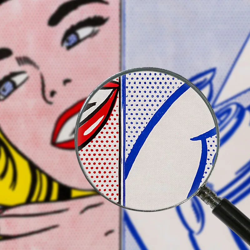 Chica Y Lata De Aerosol Roy Lichtenstein