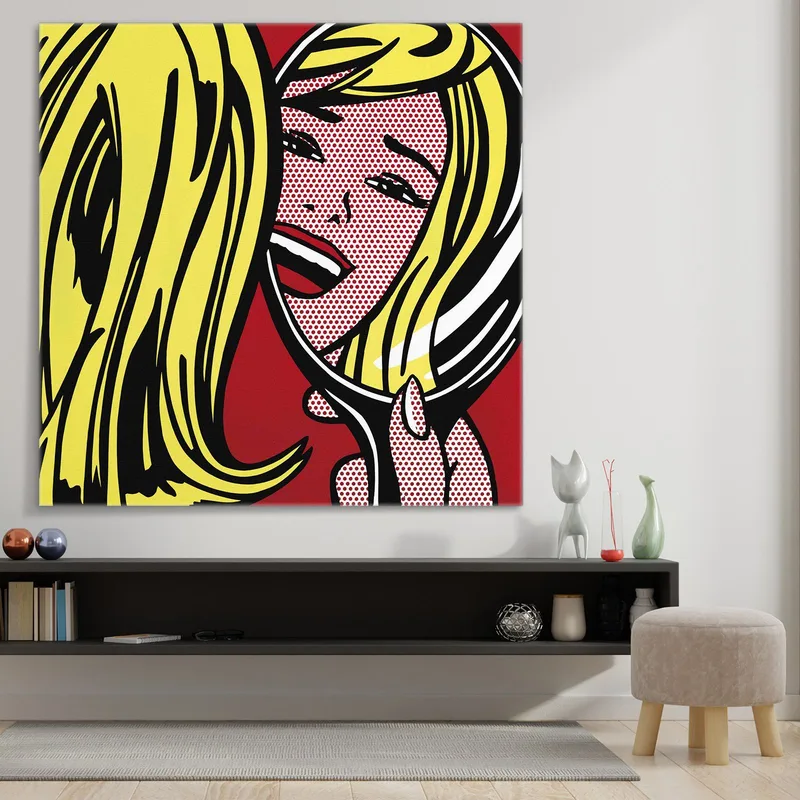 Fille Dans Le Miroir Roy Lichtenstein