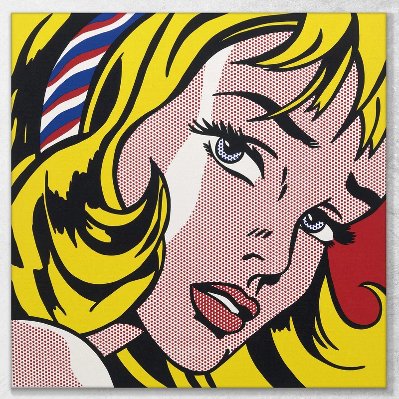 Mädchen Mit Haarband Roy Lichtenstein