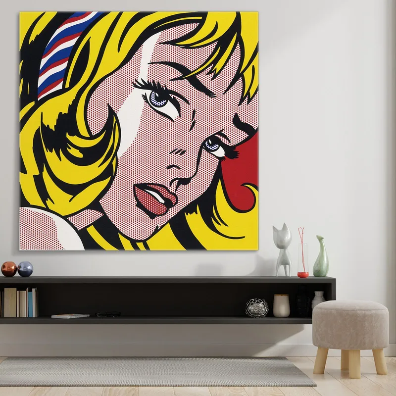 Mädchen Mit Haarband Roy Lichtenstein