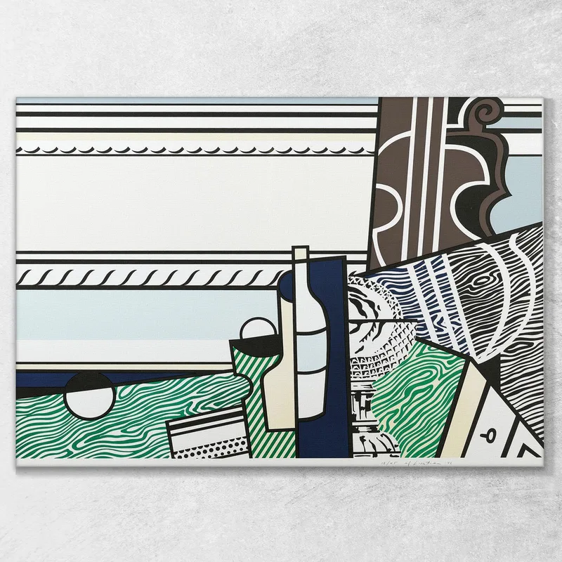 Naturaleza Muerta Con Botella Roy Lichtenstein