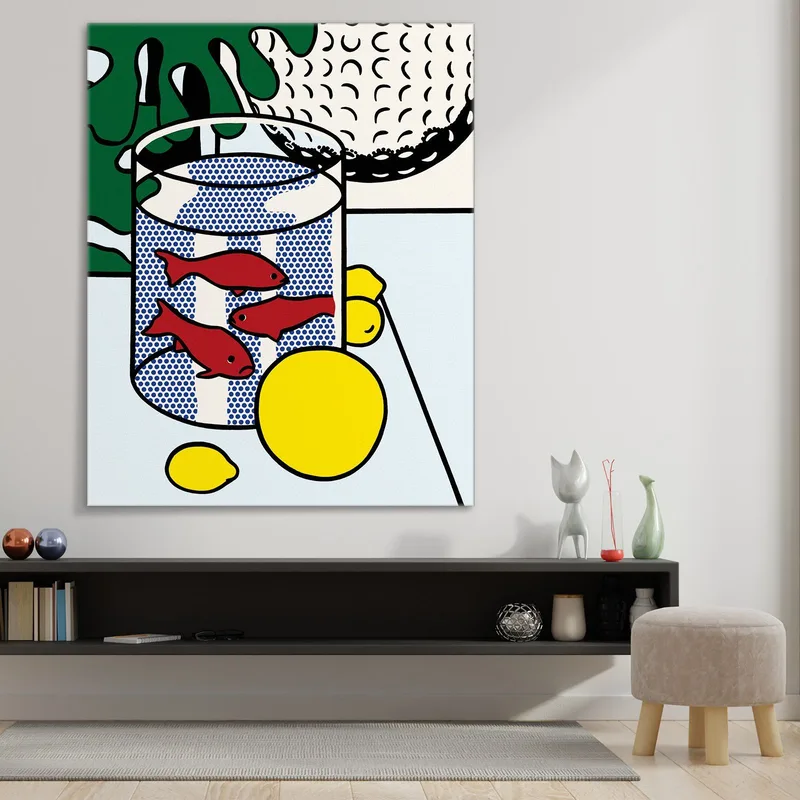 Nature Morte Avec Des Poissons Rouges Roy Lichtenstein