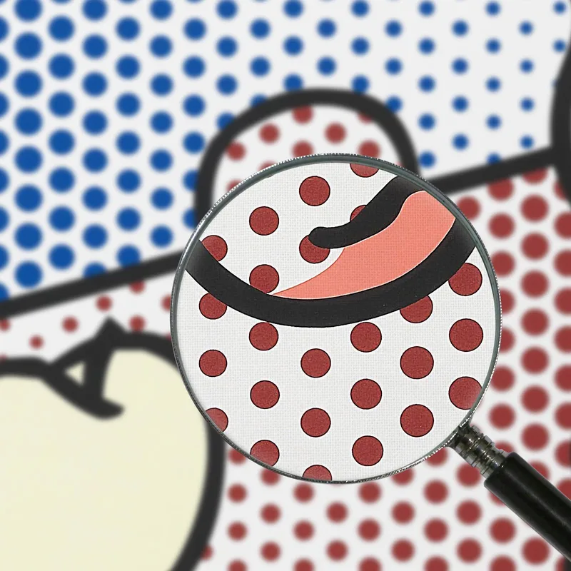 Stillleben Mit Roter Vase Roy Lichtenstein