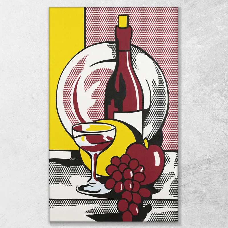 Still Life With Red Wine Roy Lichtenstein