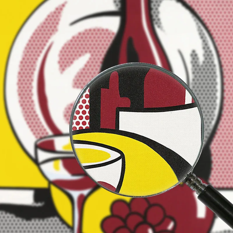 Still Life With Red Wine Roy Lichtenstein