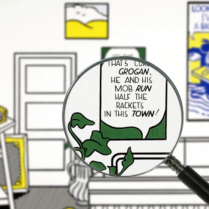 El Estudio Del Artista Mira A Mickey Mouse Roy Lichtenstein