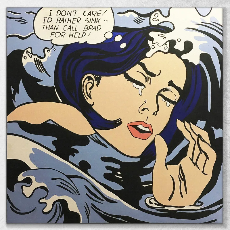 Drowning Girl Roy Lichtenstein