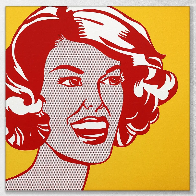 Tête Rouge Et Jaune Roy Lichtenstein