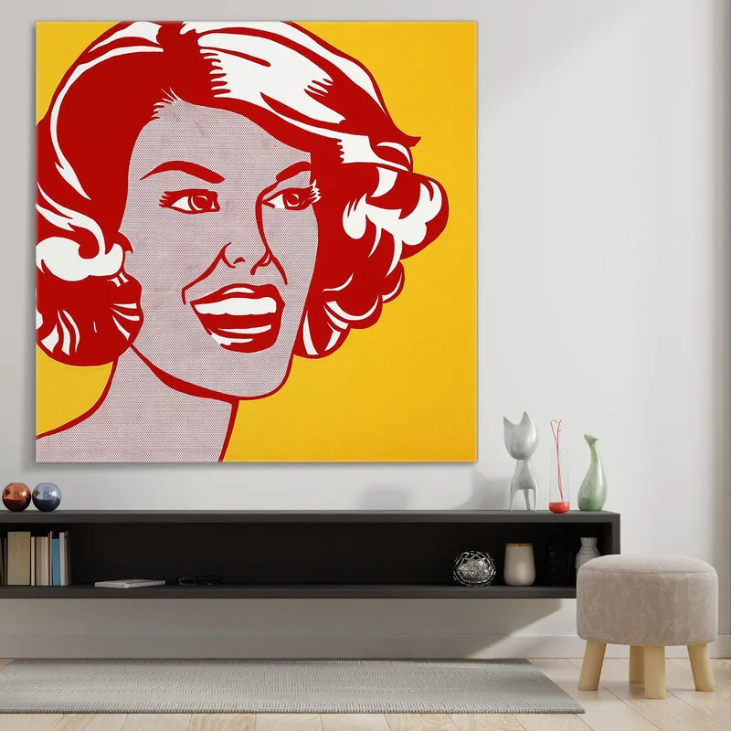 Tête Rouge Et Jaune Roy Lichtenstein