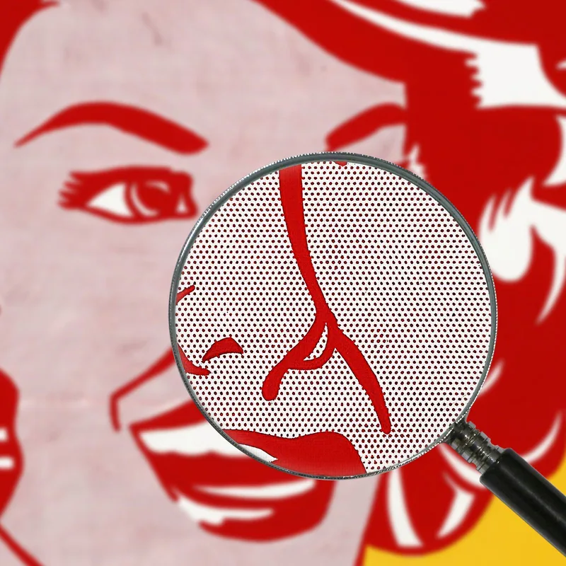 Tête Rouge Et Jaune Roy Lichtenstein